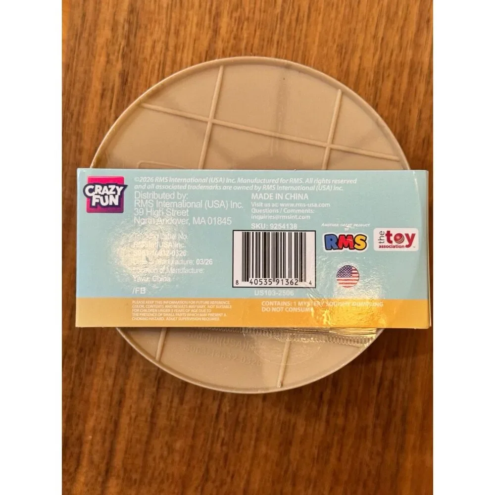 RMS Crazy Fun Mystery Dumpling Stuffed Bun Edition Squishy Toy (NEW & SEALED)